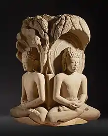 Jain shrine with Rishabhanatha, Parshvanatha, Neminatha, and Mahavira, 6th century