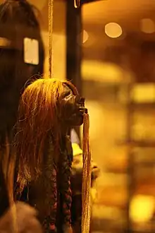 Shrunken head, photo circa 2009. This item, as well as most other human remains, were removed from display in 2020.