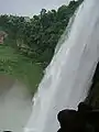 A view of the Huangguoshu Waterfall from the Water-Curtain Cave.