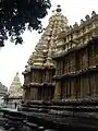 A view of the Shveta Varahaswamy (foreground) and Mahalakshmi (background) temples, Amba Vilas Palace, Mysore