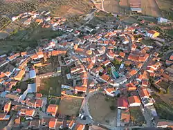 Aerial view of Mohedas de la Jara