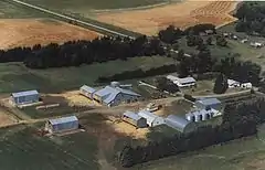 Farm on the prairies near Hartney, Manitoba