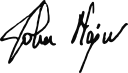 John Major's signature