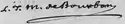 Louis Jean Marie de Bourbon's signature