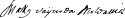 Marcu Cercel's signature