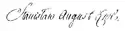 Stanisław II August's signature