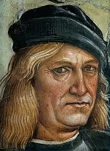 Self-portrait of Luca Signorelli, detail of this scene.