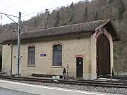 The locomotive shed