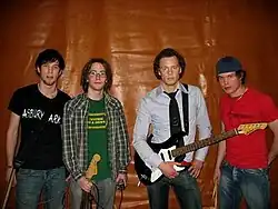 Silent Border (from left Anders Nordström, Jonas Nilsson, Peter Sjöberg and Sebastian Hidén) in 2006