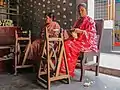 Silk weaving