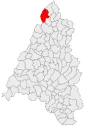 Location in Bihor County