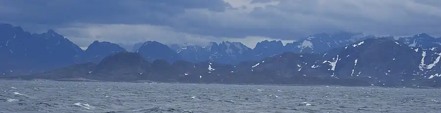 Simiutaq Island seen from Davis Strait