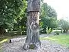 Tree carving in Royal Botanic Garden