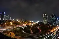 The Semanggi Interchange as one of the major intersection on this road (2012)