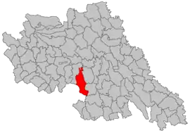 Location in Iași County