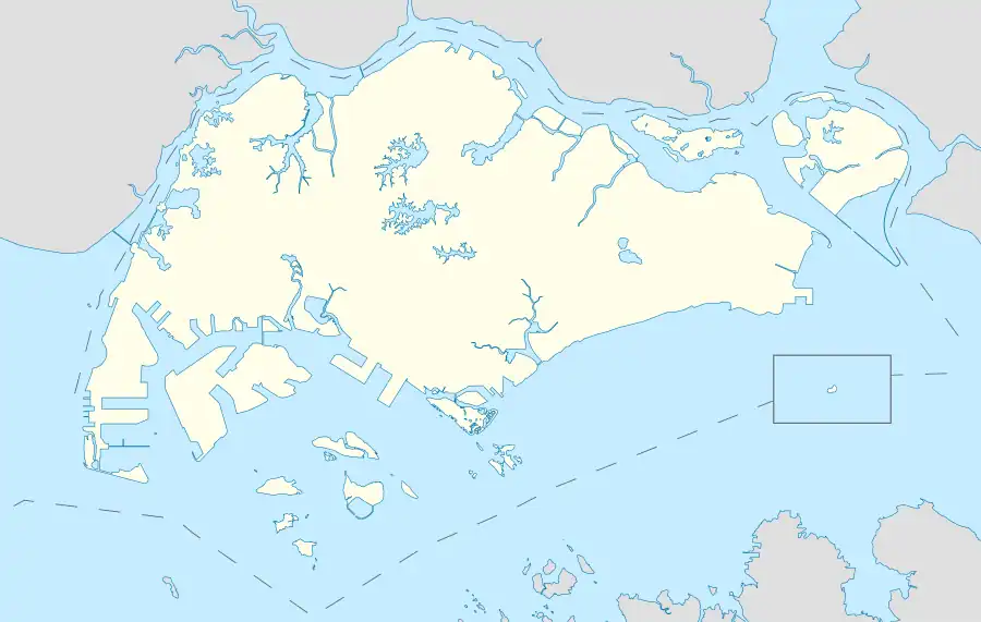 Locations of the 2018 Singapore Premier League teams from Singapore