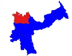 Location in Kyaukse district