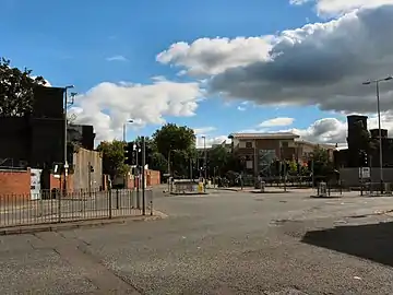 The same scene again on 25 September 2010 with the removal of the girder span now complete. The viaduct arches remain for the time being.