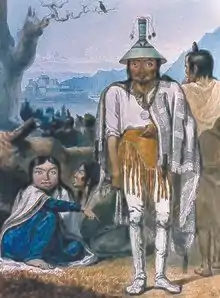 Sitka Island Chief Katlian With His Wife, 1818