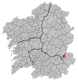 Location of A Rúa/La Rúa