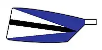 Image showing the rowing club's blade colours