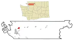 Location of Sedro-Woolley in Washington state