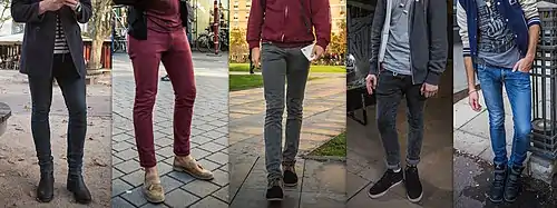 Image 102Various slim-fit jeans worn by men (from 2010s in fashion)