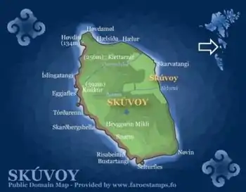 Map of Skúgvoy