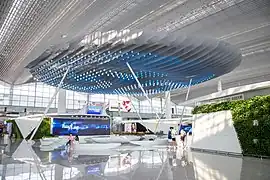 Skystage inside the departure hall