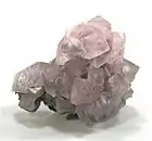 Crystals of pink Cobaltoan smithsonite on matrix