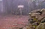 The Snake Den Ridge Trail/Appalachian Trail junction near Inadu Knob