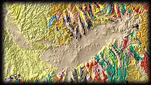 Image 29A map of the Snake River Plain, showing its smooth topography (from Geology of the Pacific Northwest)