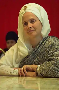 September 10, 2007, Snatam Kaur in Hockley, Birmingham, England.