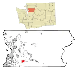 Location of Monroe, Washington