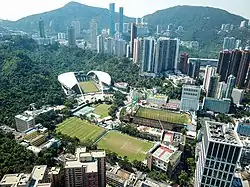 Entrance to Hong Kong Stadium at Eastern Hospital Road.