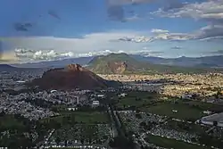 Aerial view of Tláhuac