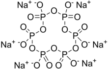 Skeletal formula of sodium hexametaphosphate