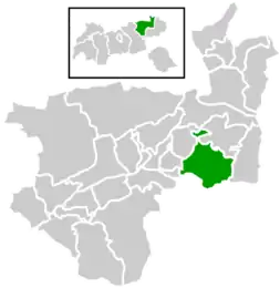 Location within Kufstein district