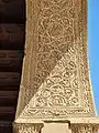 Abbasid-style decoration in the arches of the Ibn Tulun Mosque in Cairo, Egypt (9th century)