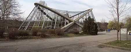 The big aviary at Sofia Zoo (1982), Bulgaria