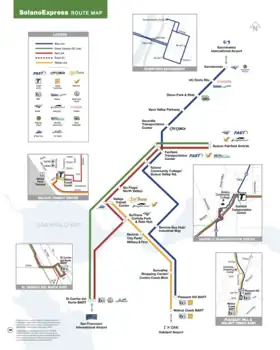 Map of SolanoExpress routes as of July 2020