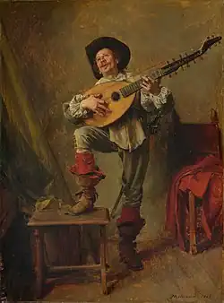 Soldier Playing the Theorbo, 1865, Metropolitan Museum of Art