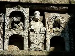 Decoration above the door of the north arm of the transept