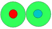 Fully solvated ion-pair