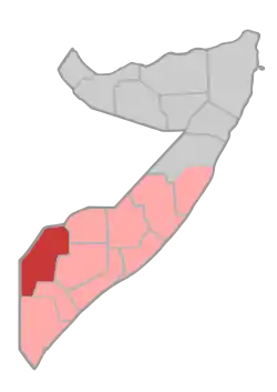 Location in Somalia