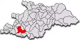 Location in Maramureș County