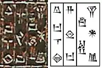 "Son of Ilshu-rabi, Governor of Pashime" on the Manishtushu Obelisk (Column 15, surface d).