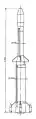 Diagram with Sonda IV rocket dimensions