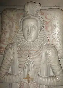 Detail of Sophia's effigy