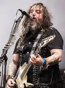 Cavalera performing in 2018